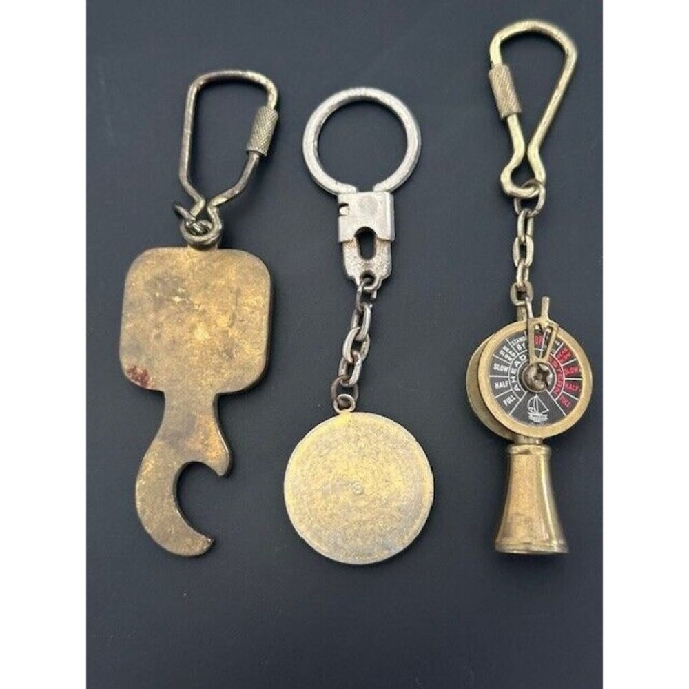 Lot Of 3 Vintage Brass Captain Bottle Opener Telegraph Nautical Transporte Casti View 5